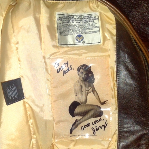 Avirex Bomber Jacket Men's Authentic Type A-2 Leather Flight Jacket Size Small - Picture 7 of 14